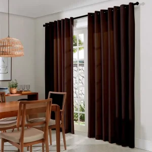 Cortina Rustica Para Sala E Quarto Largura 280 X Altura 230