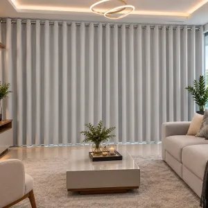 Cortina Blackout 4 Metro X 260 De Larura Cinza Claro